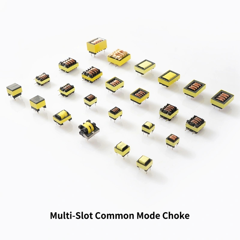 Bobinas multicámara, inductor de modo común para supresión de ruido EMI.