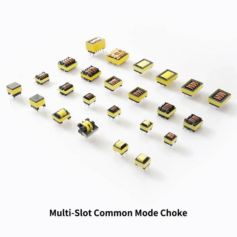 Bobinas multicámara, inductor de modo común para supresión de ruido EMI.