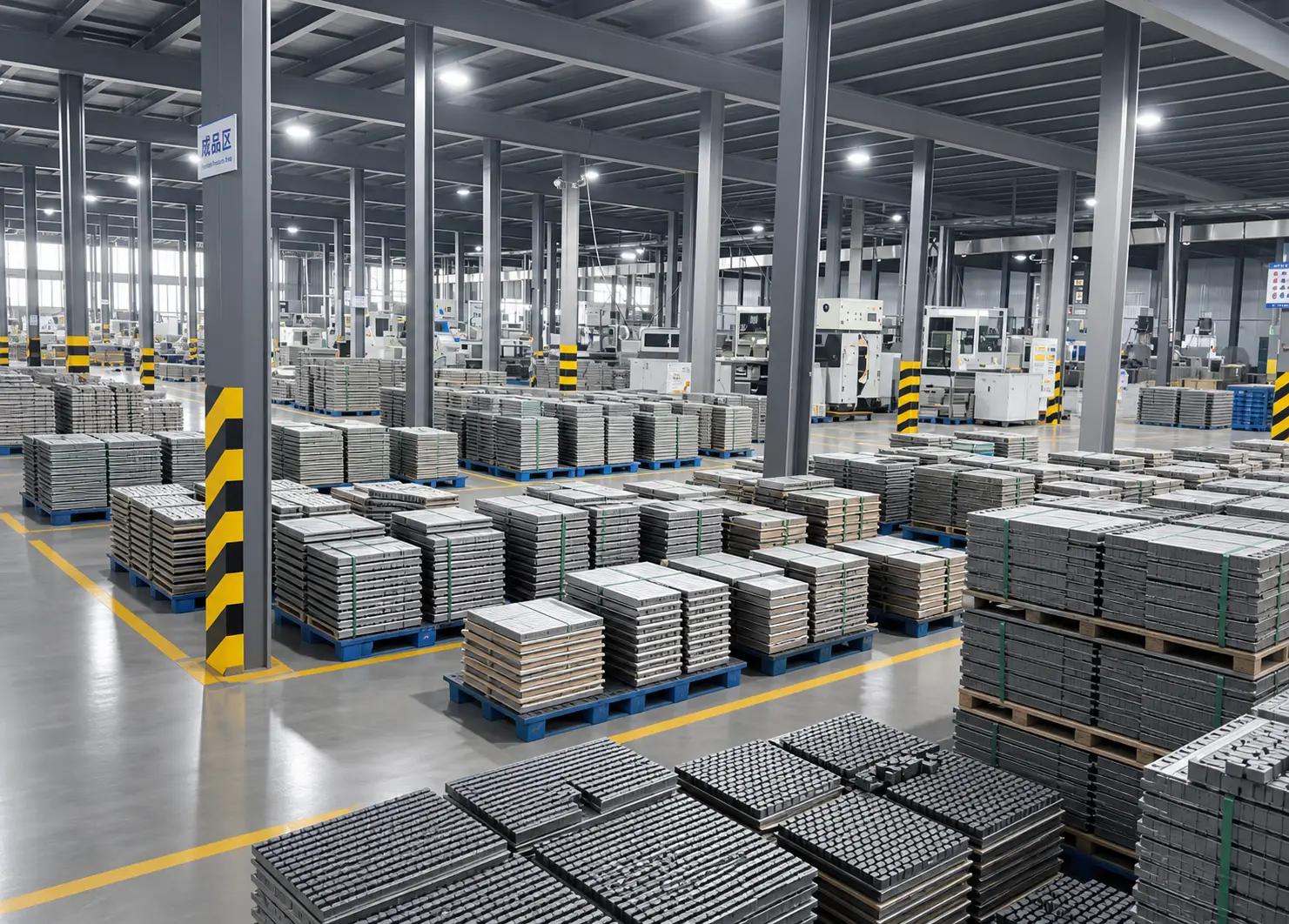 Ferrite production area from the replacement factory set